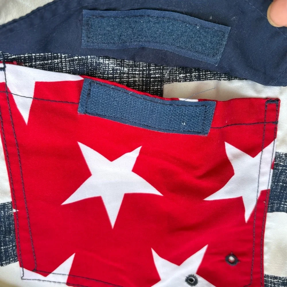 RS SURF Patriotic Men's Swim/Surf Shorts, Size: 32